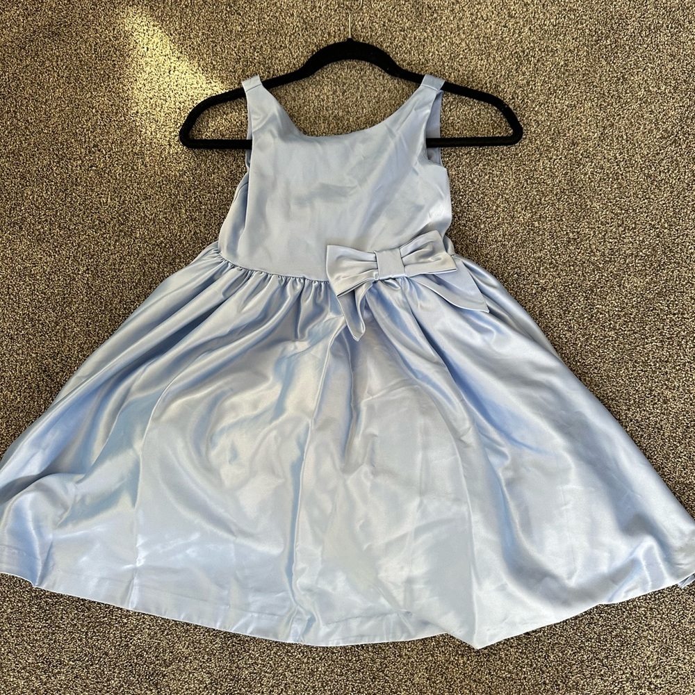 NWT Janie and Jack Blue Special Occasion Holiday Dress with Bow